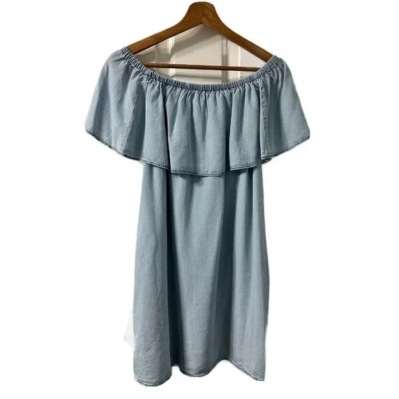 sanctuary denim dress Sanctuary Blossom Denim Mini Dress